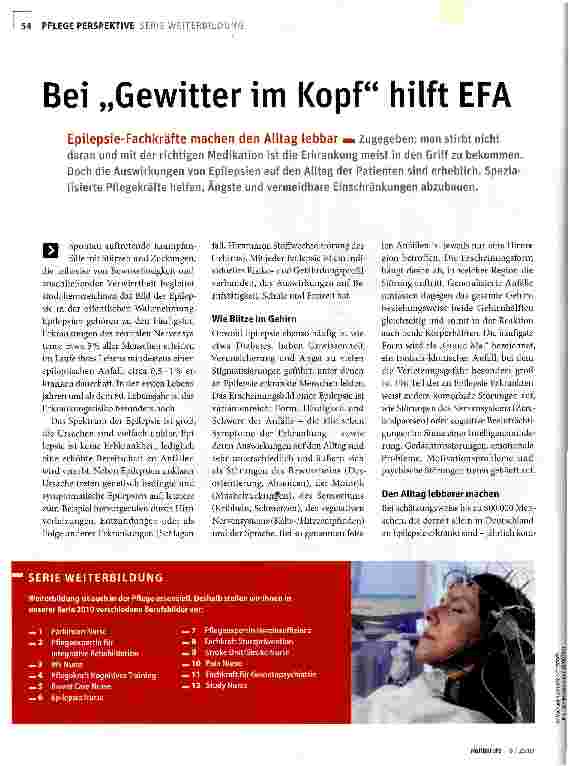 Vorschauseite 1: Bei „Gewitter im Kopf hilft EFA