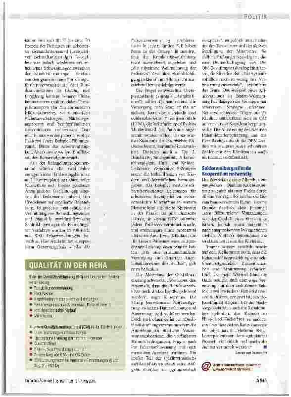 Vorschauseite 2: Auf dem Weg zum Benchmarking