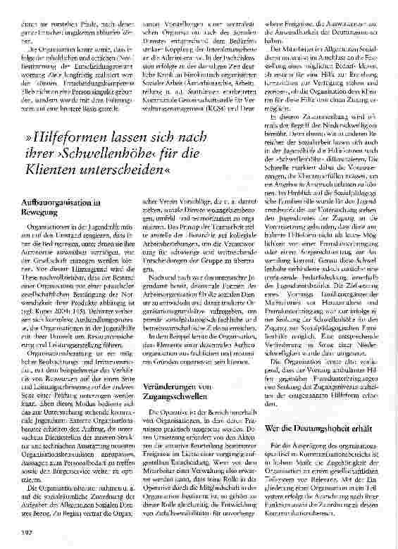 Vorschauseite 3: Wie über Hilfen zur Erziehung entschieden wird Die Haltungen einzelner Jugendämter sind so maßgebend wie änderbar