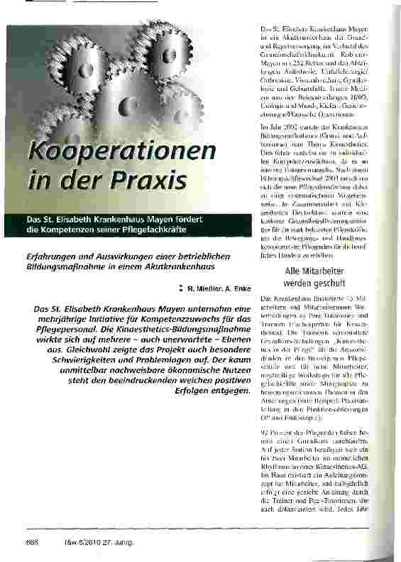 Vorschauseite 1: Kooperationen in der Praxis