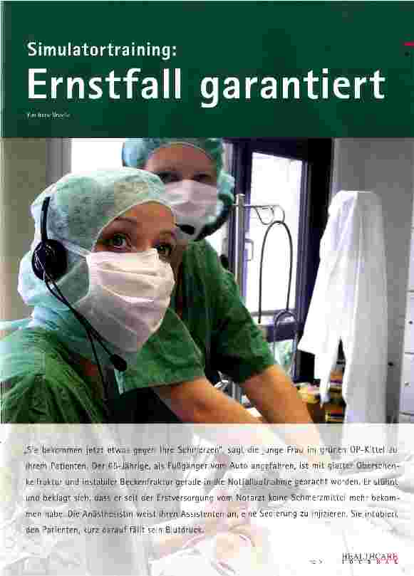 Vorschauseite 1: Simulatortraining: Ernstfall garantiert