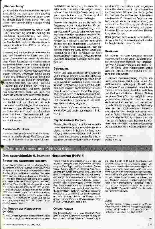 Vorschauseite 2: Zusammenarbeit zwischen Kinderärzten und Kinderkrankenschwestern im häuslichen Bereich