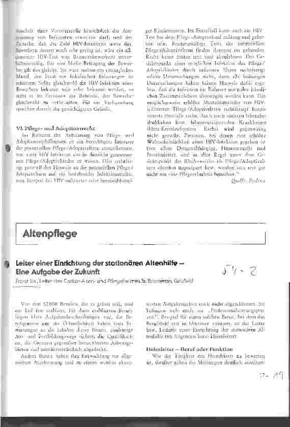 Vorschauseite 1: Leiter einer Einrichtung der stationären Altenhilfe - Eine Aufgabe für die Zukunft