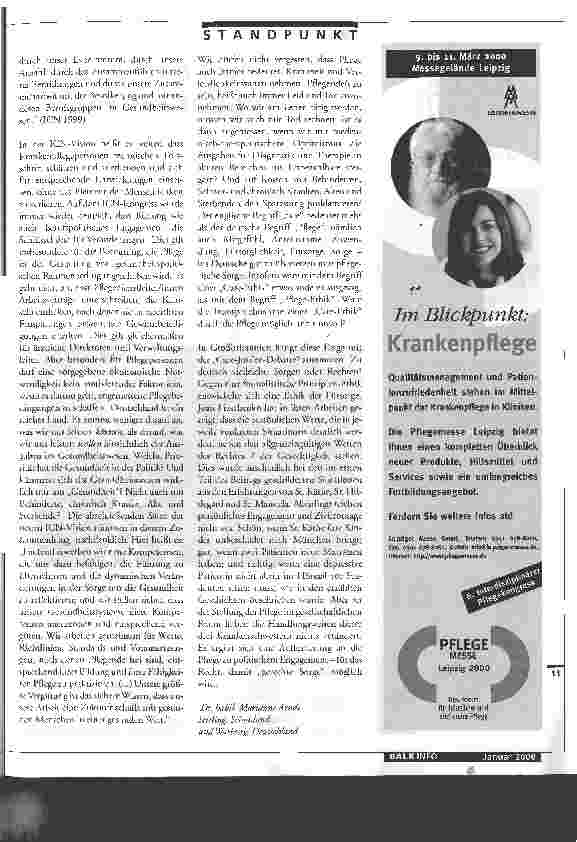 Vorschauseite 2: Pflege muss auch Mitgefühl bedeuten Moralische Ansprüche und berufliche Praxis in der Pflege / 2. Teil