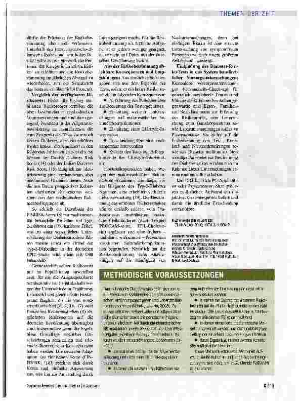 Vorschauseite 3: Risikobestimmung wird präzisiert