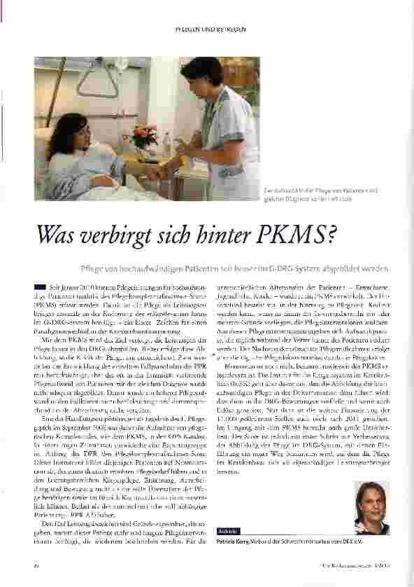 Vorschauseite 1: Was verbirgt sich hinter PKMS?