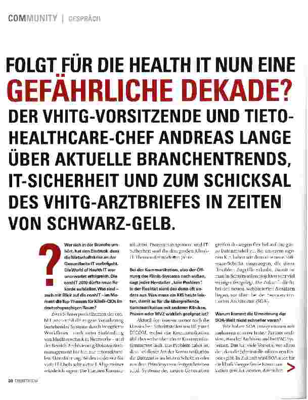 Vorschauseite 1: GEFÄHRLICHE DEKADE?