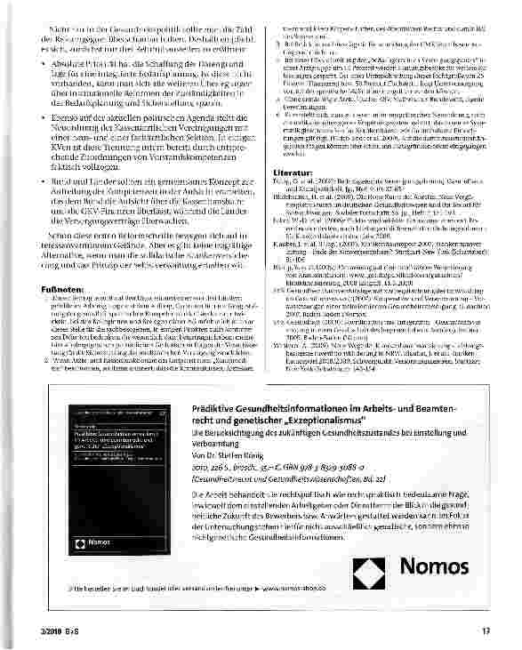 Vorschauseite 5: Kassenwettbewerb, Selektivverträge und die Rolle der Länder