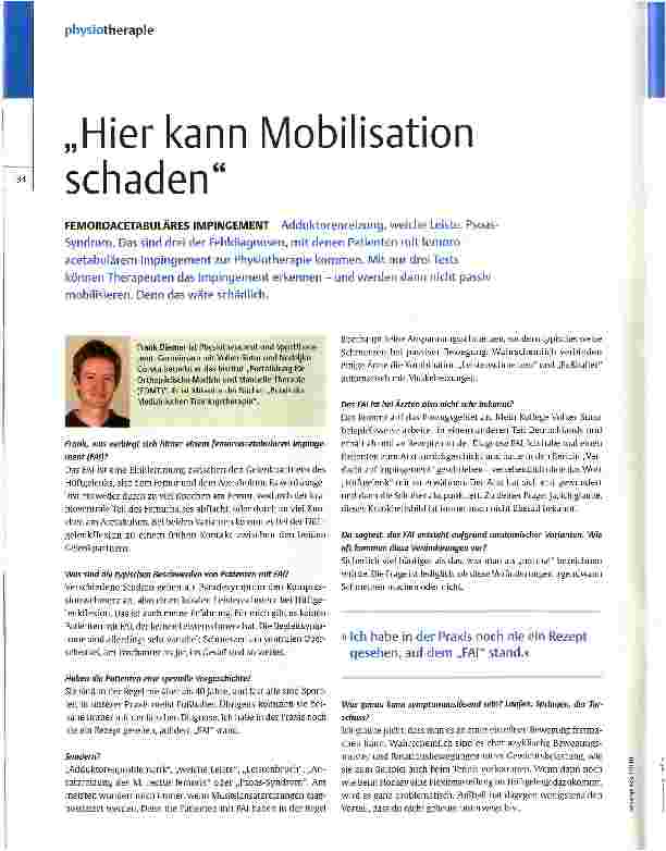 Vorschauseite 1: Hier kann Mobilisation schaden