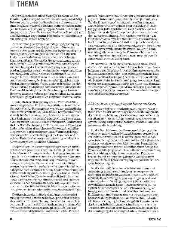 Vorschauseite 4: Der Sozialausgleich zur Flankierung von Zusatzbeiträgen im Licht von Erfahrungen aus der Schweiz