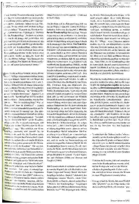 Vorschauseite 2: Auseinandersetzung mit einem Krankenpflegemodell Teil 2