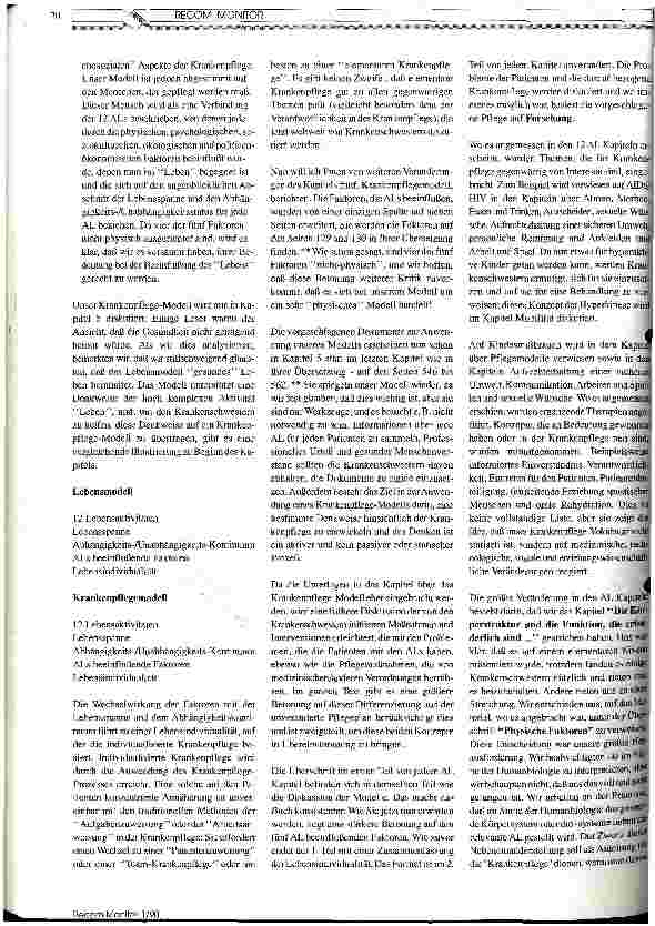 Vorschauseite 3: Auseinandersetzung mit einem Krankenpflegemodell Teil 2