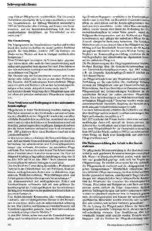 Vorschauseite 4: Tendenzen in der Gemeindekrankenpflege von 1949 bis 1989