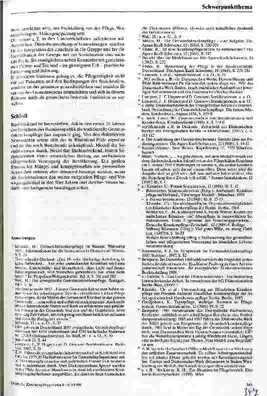 Vorschauseite 5: Tendenzen in der Gemeindekrankenpflege von 1949 bis 1989