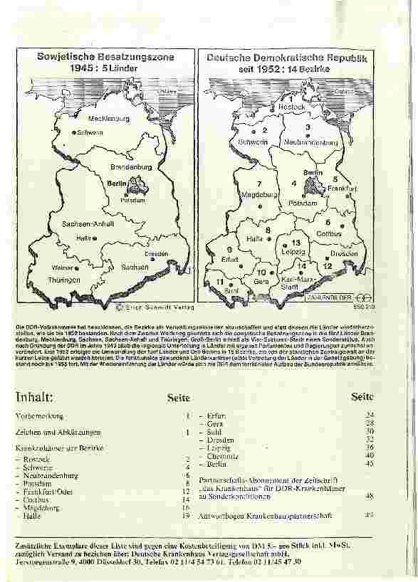 Vorschauseite 2: DDR-Krankenhäuser/ Partnerschaften