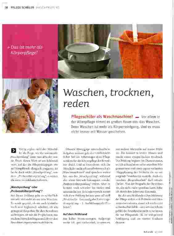 Vorschauseite 1: Waschen, trocknen, reden
