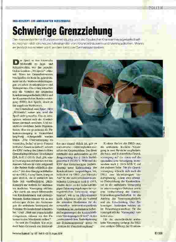 Vorschauseite 1: Schwierige Grenzziehung