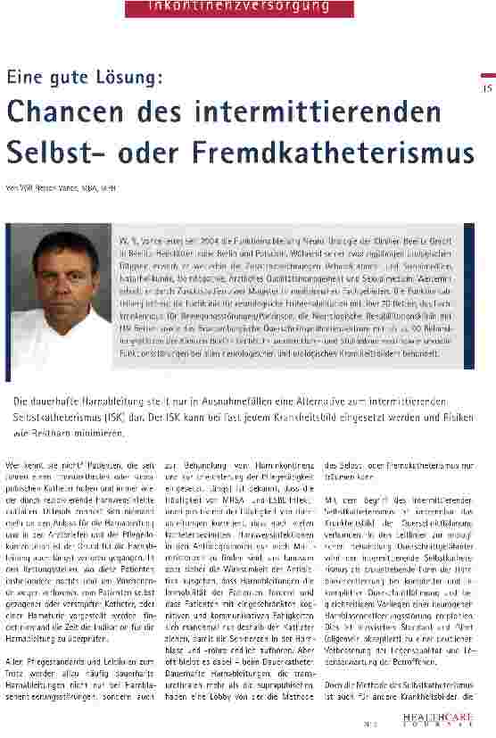 Vorschauseite 2: Chancen des intermittierenden Selbstoder Fremdkatheterismus
