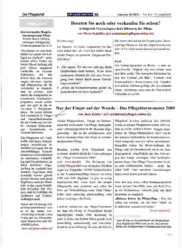 Vorschauseite 3: Beraten Sie noch oder verkaufen Sie schon?