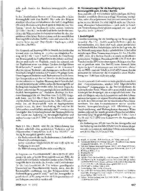 Vorschauseite 3: Die Beratungshilfe im sozialrechtlichen Widerspruchsverfahren unter besonderer Berücksichtigung der neueren Rechtsprechung des Bundesverfassungsgerichts