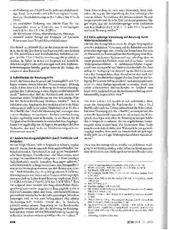 Vorschauseite 4: Die Beratungshilfe im sozialrechtlichen Widerspruchsverfahren unter besonderer Berücksichtigung der neueren Rechtsprechung des Bundesverfassungsgerichts