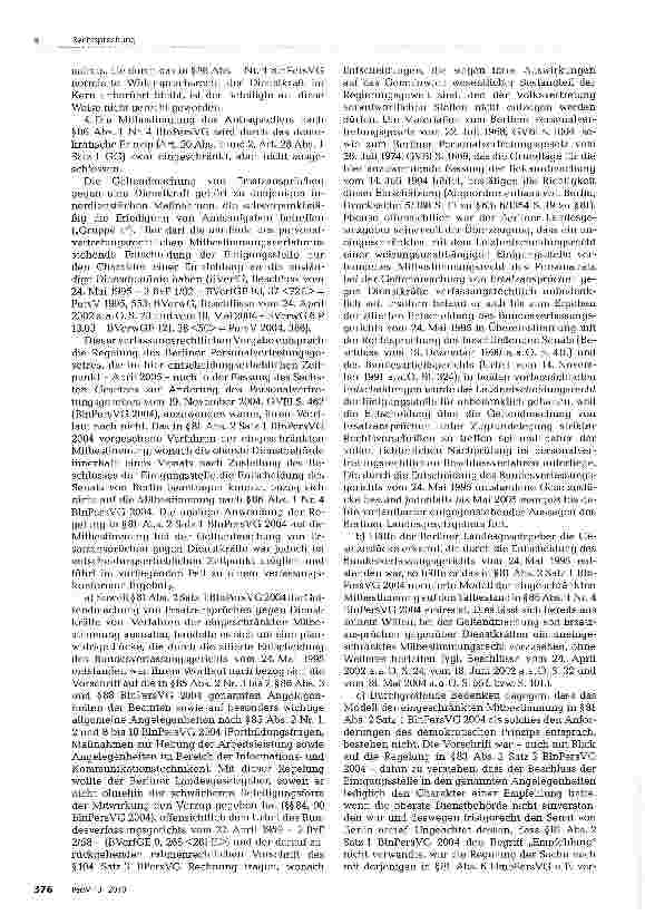 Vorschauseite 4: Mitbestimmungstatbestand: Geltend machung von Ersatzansprüchen