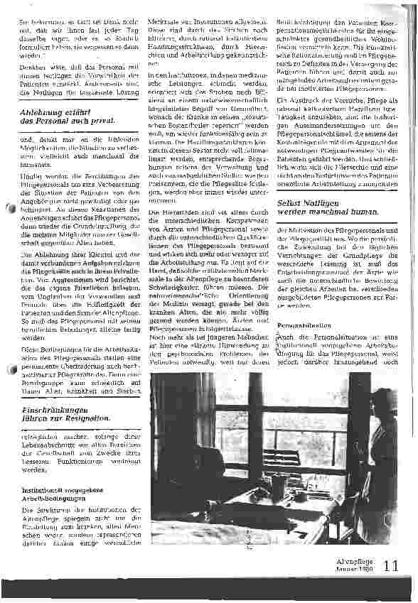 Vorschauseite 2: Arbeitsund Beschäftigungssituation des Pflegepersonals