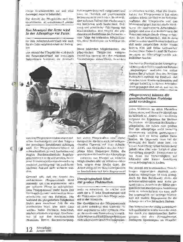 Vorschauseite 3: Arbeitsund Beschäftigungssituation des Pflegepersonals