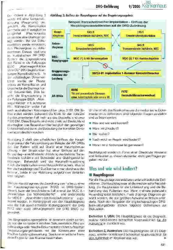 Vorschauseite 3: Sicher in die DRGs Die notwendige Vorbereitung im Krankenhaus