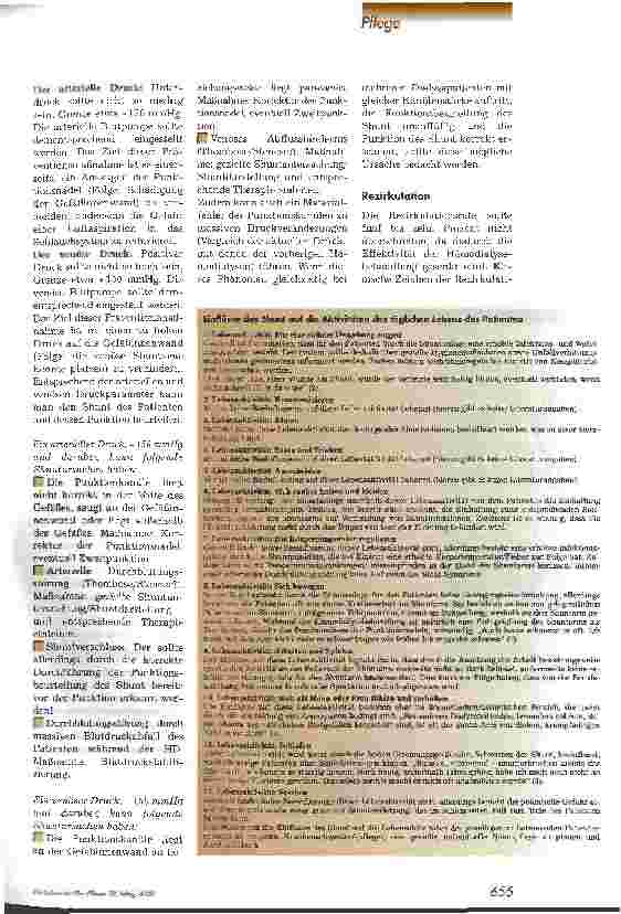 Vorschauseite 3: Anlage, Komplikationen und Pflege des Shunt 3. Teil: Vermeidung von Komplikationen