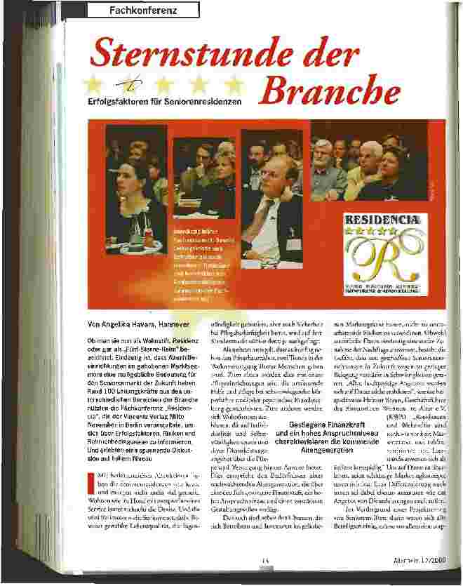 Vorschauseite 1: Sternstunde der Brankhe