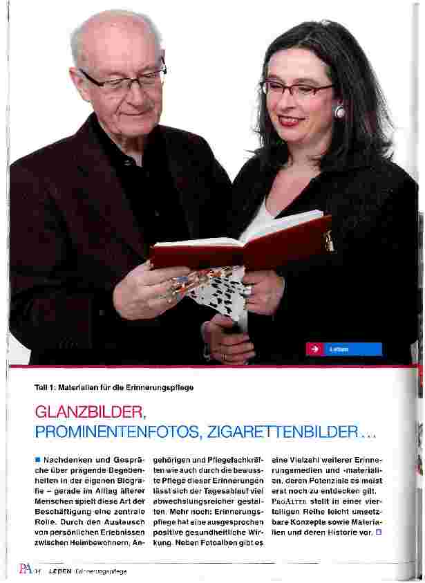 Vorschauseite 1: GLANZBILDER, PROMINENTENFOTOS, ZIGARETTENBILDER