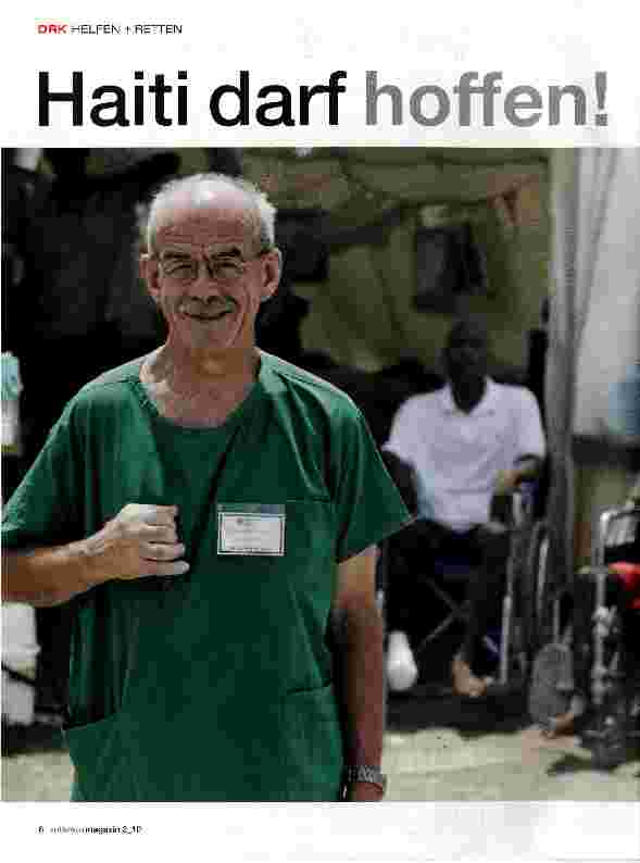 Vorschauseite 1: Haiti darf hoffen