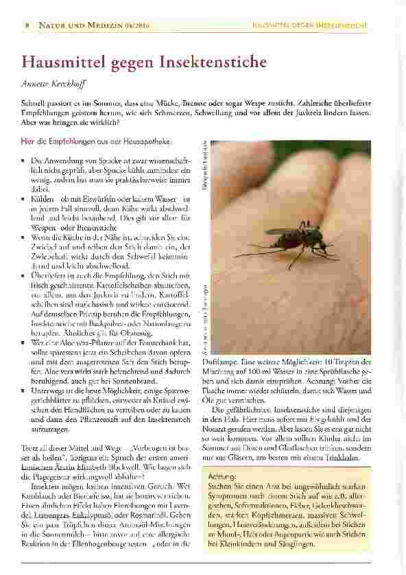 Vorschauseite 1: Hausmittel gegen Insektenstiche