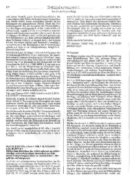 Vorschauseite 3: SGB IX § 84 Abs. 2 Zurruhesetzung eines Beamten wegen Dienstunfähigkeit - Betriebliches Eingliederungsmanagement keine Wirksamkeitsvoraussetzung