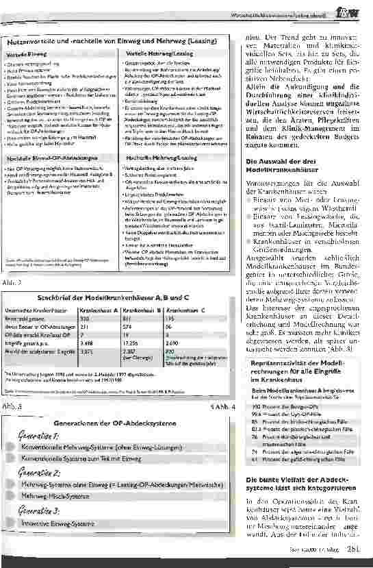 Vorschauseite 2: Wirtschaftlichkeitsreserven locken überall Die optimale OP-Abdeckung senkt die Kosten um bis zu 54 Prozent