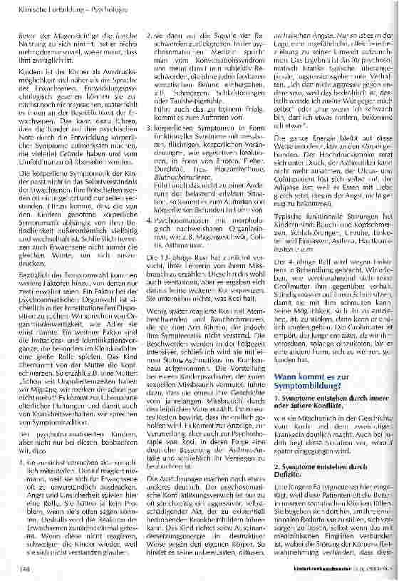 Vorschauseite 3: Psychosomatische Krankheiten bei Kindern und Jugendlichen