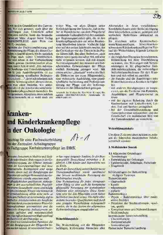 Vorschauseite 2: Hessisches Curriculum Krankenpflege