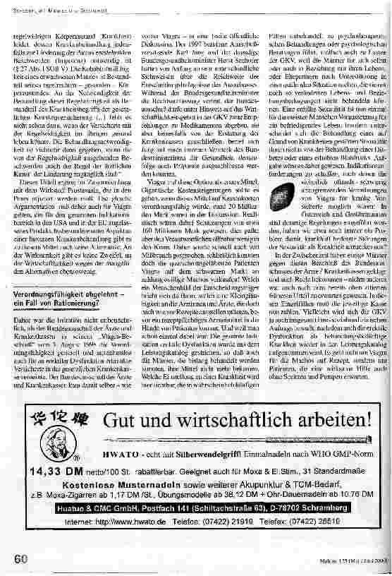 Vorschauseite 2: Viagra Wirkungen, Nebenwirkungen und Nachwirkungen
