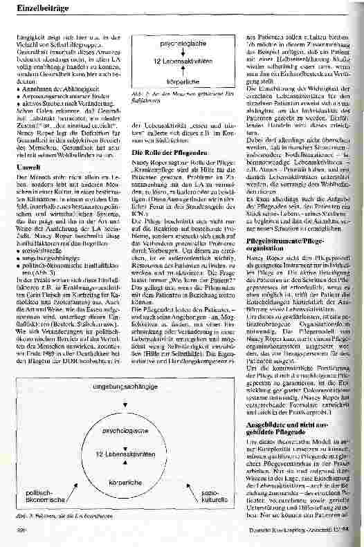Vorschauseite 2: Die Pflegetheorie nach Nancy Roper Ihre Auswirkungen auf die Krankenpflegeausbildung