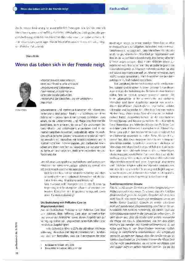 Vorschauseite 1: Wenn das Leben sich in der Fremde neigt