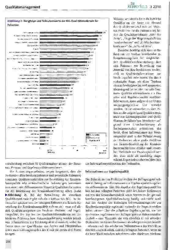 Vorschauseite 3: Informationsbedarf von Patienten hinsichtlich der Krankenhausqualität