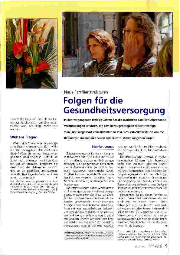 Vorschauseite 1: Folgen für die Gesundheitsversorgung