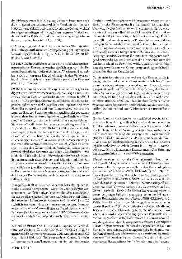 Vorschauseite 6: Die Verpflichtung zur Registrierung externer Systemteile eines implantierten Medizinprodukts nach dem Elektrogesetz