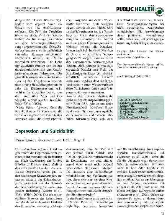 Vorschauseite 2: Auswirkungen des Morbi-RSA auf Kassenhandeln