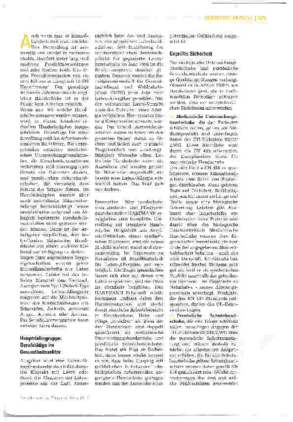 Vorschauseite 2: Qualität ohne Latex -Sicherheit ohne Kompromisse