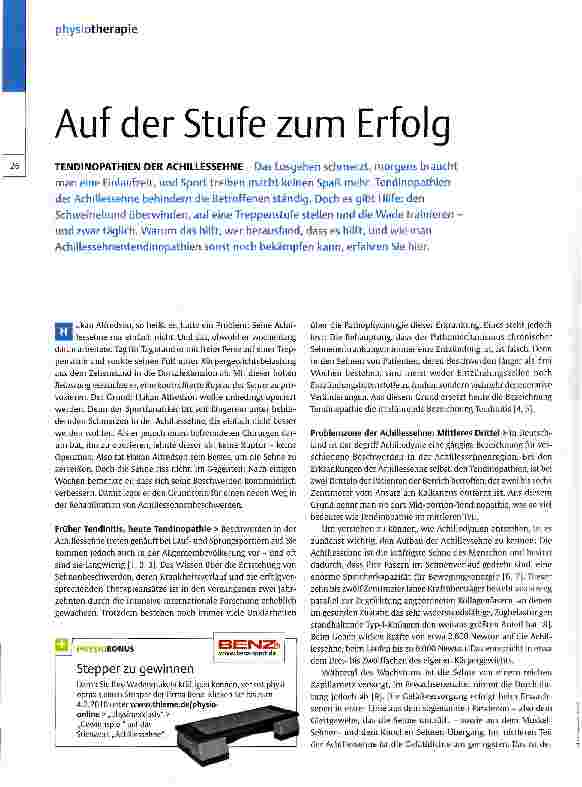 Vorschauseite 1: Auf der Stufe zum Erfolg