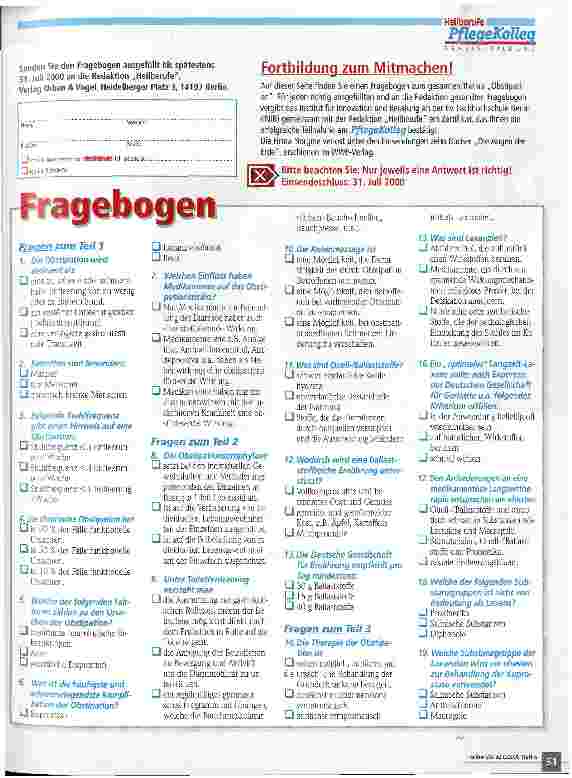 Vorschauseite 4: Obstipation Teil 3: Grundsätze der Therapie