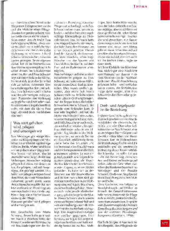 Vorschauseite 4: Beziehungen in der Lebenswirklichkeit von Krankheit und Gesundheit