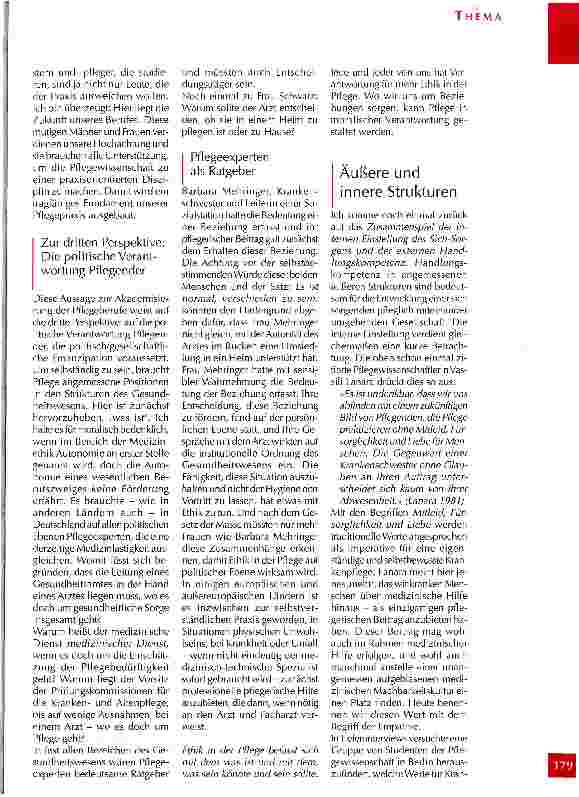 Vorschauseite 6: Beziehungen in der Lebenswirklichkeit von Krankheit und Gesundheit